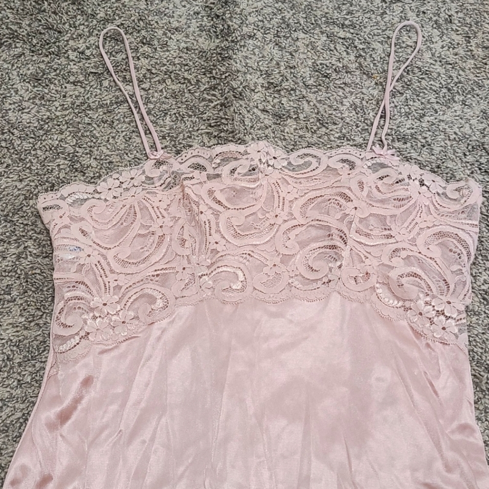 Vintage Y2k pink lingerie style top